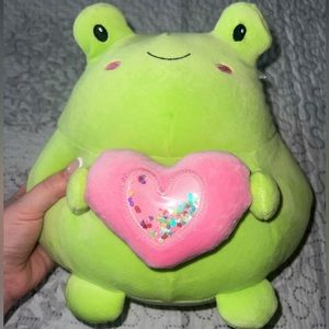BNWT Frog Plush Stuffed Animal Squish Valentine’s Day